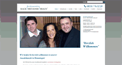 Desktop Screenshot of anwaltskanzlei-mack-brueckner.de